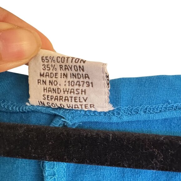 Advance Apparel Midi Dress Womens Blue/White Fit & Flare Sleeveless Plus Size - Picture 7 of 7